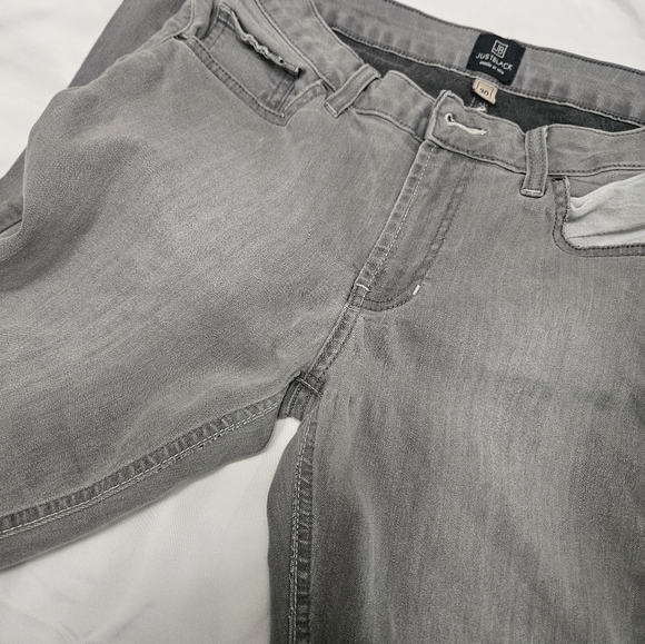 Justblack Gray Skinny Jeans With Distressed Hems! - Picture 5 of 9